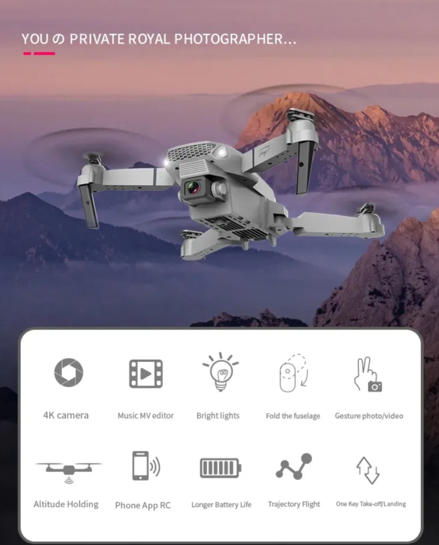 Vista 2 de Dron Camara 4K Ultra Pro Max Drone